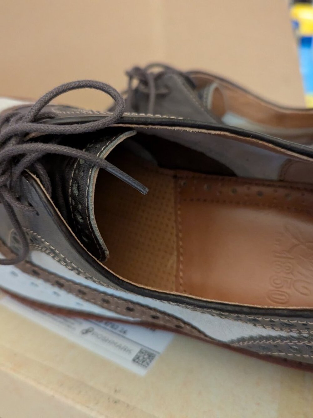 Johnston & Murphy 1850 Cap Toe Men's Derby Size 10.5 - Picture 6 of 7